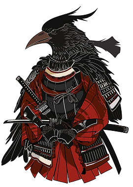 Crow Samurai Warrior