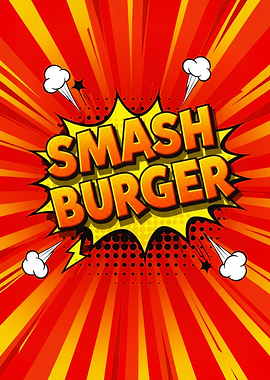 Smash Burger Comic Art