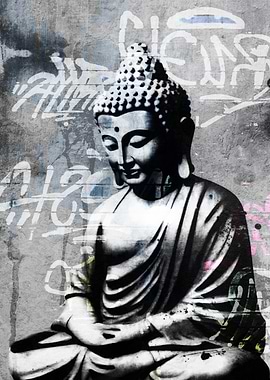 Buddha Graffiti Art