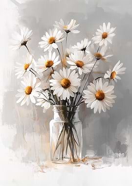 Daisy Bouquet in Vase
