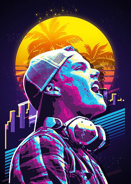 EDM Artist Retro Poster