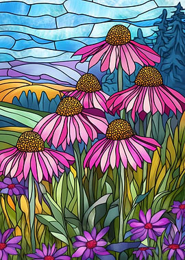 Stained Glass Flowers