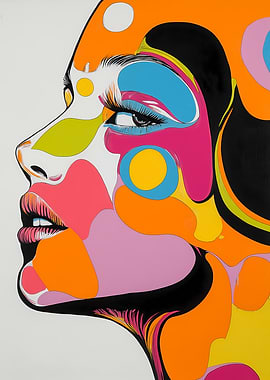 Abstract Pop Art Portrait