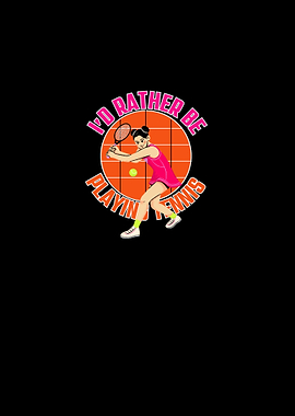 Tennis Player Graphic