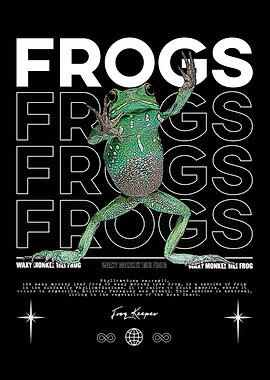 Waxy Monkey Tree Frog Poster