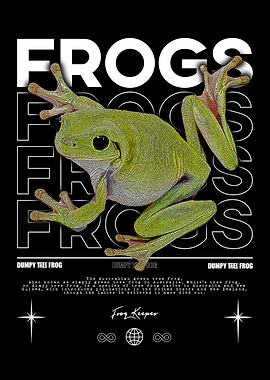 Dumpy Tree Frog Poster