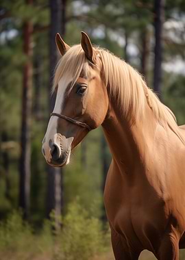Golden Horse Portrait