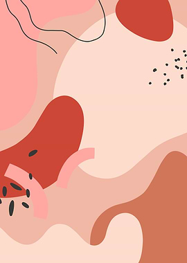 Abstract Boho Art Print