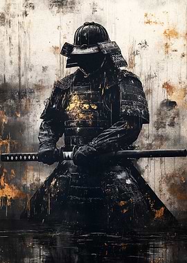Ashigaru Warrior Graffiti Artwork