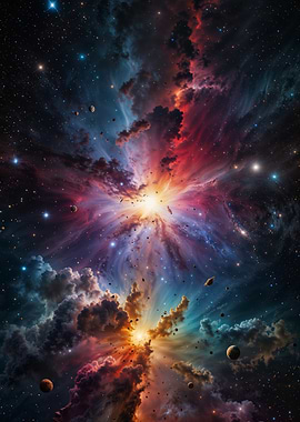Cosmic Nebula Explosion