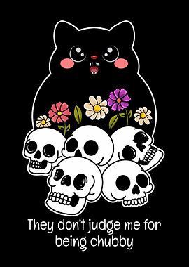 Chubby Cat & Skulls