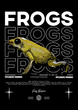 Golden Poison Dart Frog Poster