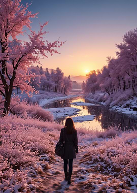 Winter Wonderland Sunset