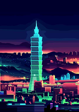 Neon Cityscape