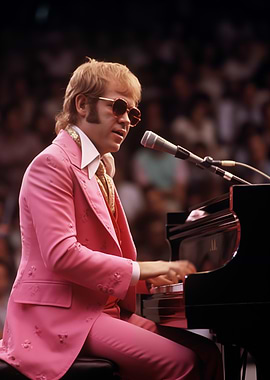 Elton John Performing