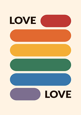 Rainbow Love Art Print