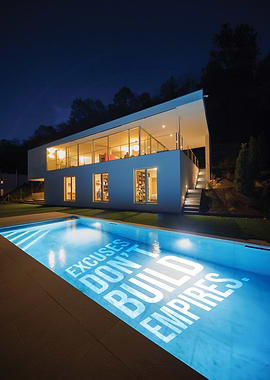 Excuses Don't Build Empires - Mansion Motivation