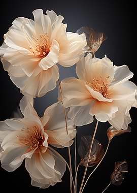 Delicate Peach Flowers