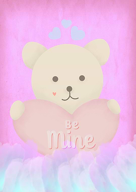 Be Mine Cute Teddy Bear Valentine's