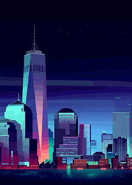 Neon Cityscape