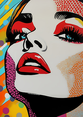 Pop Art Woman Portrait