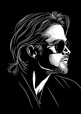Brad Pitt A legendary actor Art