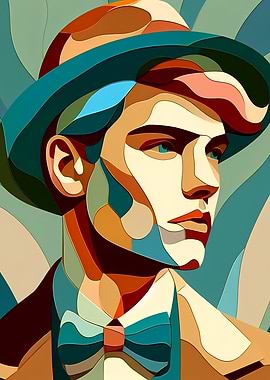 Abstract Pastel Bowtie