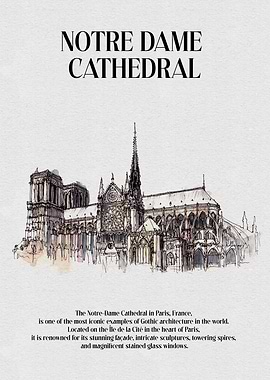 Notre Dame Cathedral Sketch