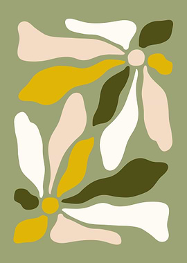 Abstract Floral Art Print