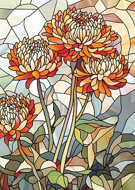 Stained Glass Flowers