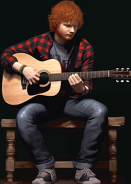 Ed Sheeran Guitar Portrait