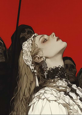 Woman Surrounded by Death