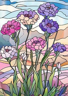 Stained Glass Flowers