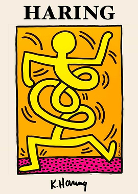 Haring Dancing Figure
