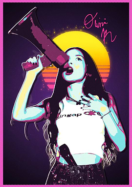 Olivia Rodrigo Retro Poster