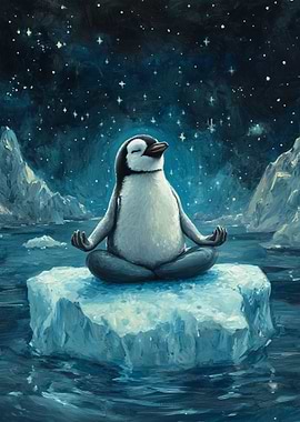Meditating Penguin
