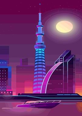 Neon Cityscape