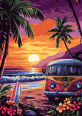 Sunset Beach Van