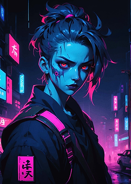 Cyberpunk Female Character
