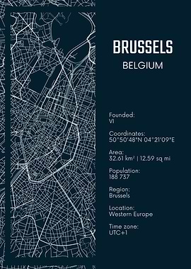 Brussels City Map
