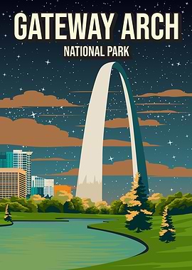 Gateway Arch National Park Poster