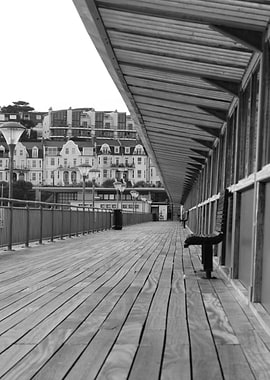 Empty Pier with View