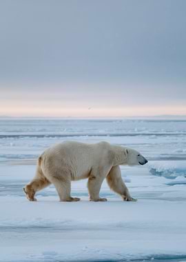 Polar Bear on Ice