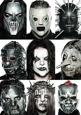 Slipknot Masks Collage