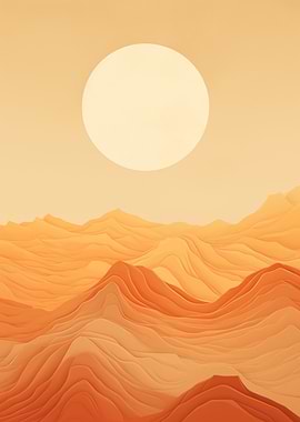 Abstract Desert Landscape