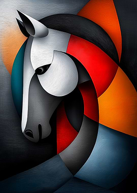 Cubist Horse Vision