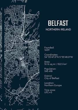 Belfast City Map