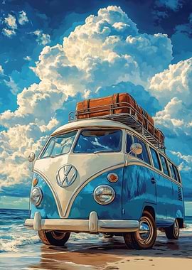 VW Van Beach Trip