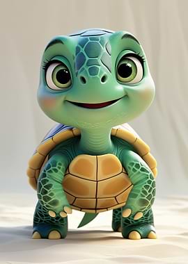 Cute Cartoon Turtle