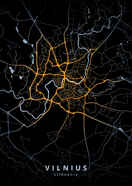 Vilnius City Map